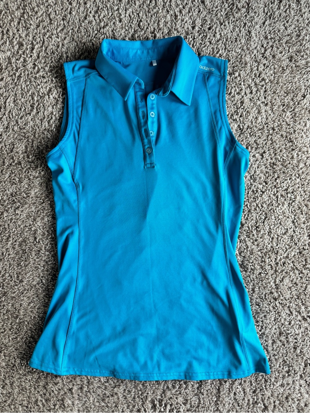 Adidas Women’s Sleeveless Polo Top in Turquoise